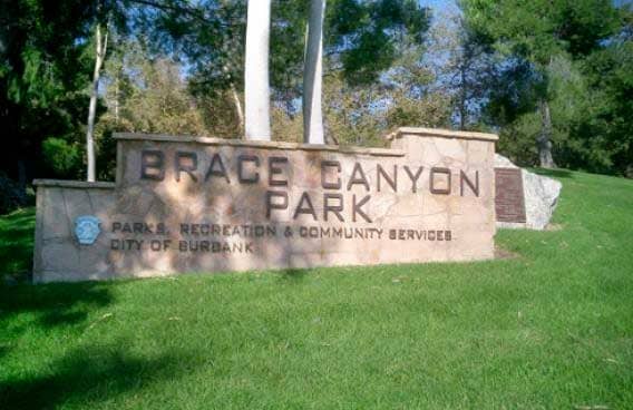 Brace Canyon Park Sign
