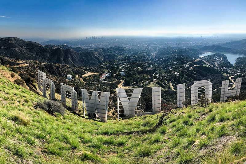 The Hollywood Sign in Los Angeles, CA