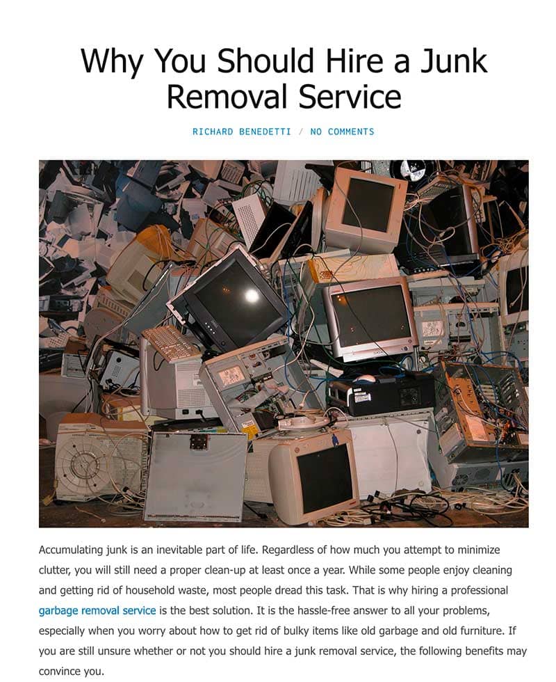 Junk Removal Company To The Rescue